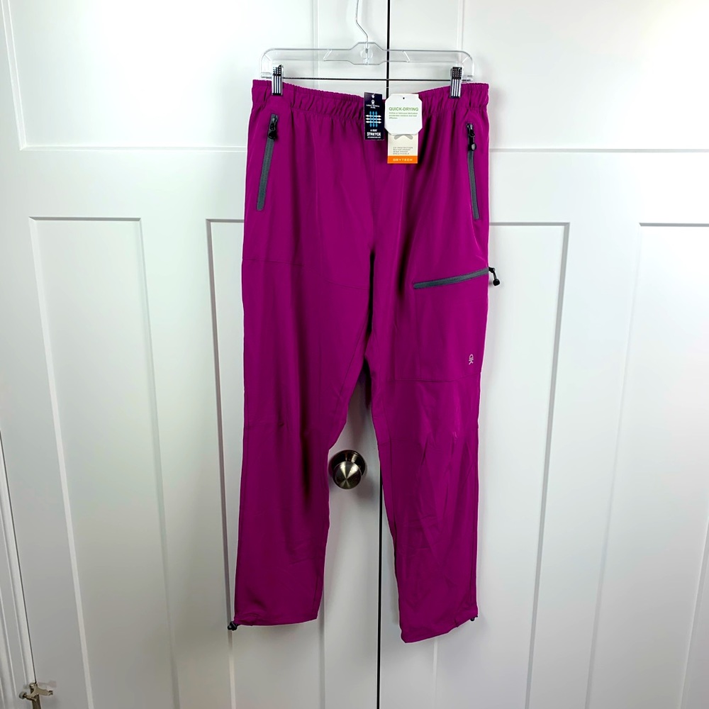 NEW Little Donkey Andy Women’s Pink/Purple Hiking Pants Size Large